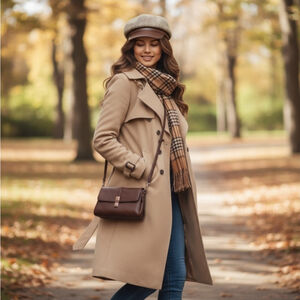 Classic Retro Newsboy Cap Baseball Hat Beanie Beret Brown Tan Herringbone Tweed